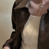 Adjustable Tassel Chain Necklace in Gold-Tone - Image 2