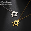 Him Heartagram Star Pendant Necklace Stainless Steel Heart Pentagonal Chain Necklace Women Couple Jewelry Wedding Gift - Image 1