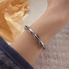 Silver Bracelet For Women Men Black Beads Simple Wedding Engagement Party Party Jewelry - Image 6