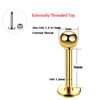 1PC ASTM Titanium Tragus Piercings Labret Stud Lip Rings Helix Piercing Ear Oreja Cartilage Earring 14G 16G Body Jewelry - Image 23