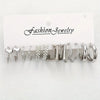 24 Pcs Vintage Hoop Earrings Set for Women Boho Metal Circle Geometric Twist Pearl Studs Earrings Jewelry Gifts - Image 8