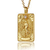 22 Style Classic Tarot Card Pendant Necklace Double Sided Zircon Tarot Necklace Major Arcana Empress Sun Star Sign Women Jewelry - Image 25