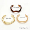 Yupsk 3Pcs Irregular Wavy Cuff Bangle Set For Women Resin Chunky Wave Stackable Bracelets Minimalist Wristband Jewelry - Image 6
