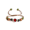 Handmade Apple Ceramic Bracelet Adjustable Woven Cord Cute Cartoon Style Jewelry for Gifts - Image 4