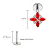 Titanium Marquise Flower Helix Stud 16G Four-Petal CZ Floral Cartilage Tragus Conch Ear Piercing Jewelry - Image 28