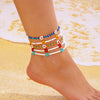 Simple Cute Flowers Anklet for Women Summer Colorful Seed Beaded Bracelet On The Leg Beach Party Foot Jewelry - Image 2