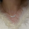 Shiny Rhinestone Angel Wing Necklace Sparkling Wing Collarbone Chain Elegant Party Jewelry Accessories for Women Chokers - Image 4