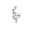 Silver Zircon Stud Earrings 1PC Eight pointed star Women Gold/Silver Heart Flat back piercing Jewelry Gift - Image 17