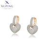 Copper Gold Color Heart Hoop Earrings for Women Simple Party Gifts - Image 7