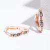 Elegant Heart Rainbow Zirconia Hoop Earrings for Women Multicolored CZ Stones Earrings Party Jewelry Gifts - Image 7