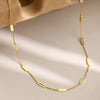 Stainless Steel Necklaces Geometric Round Rectangle Hollow Rectangle Choker Chain Products Necklace For Women Jewelry - Image 5