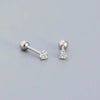 Korean Silver Needle Tragus Piercing Helix Studs Earrings for Women 2Pcs Butterfly Heart Ear Piercing Body Jewelry - Image 38