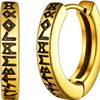 Stainless Steel Norwegian Viking Rune Hoop Earrings For Men Woman Unisex 12 Mm Huggie Hoop Religious Earring Jewelry - Image 6