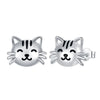 Silver Cat panda koala deer unicorn elephant Zircon Earrings for Women Jewelry Wedding Birthday Gift - Image 14