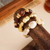 Three Piece Acrylic Bead Bracelet Set with Baroque Style Accents - Image 12