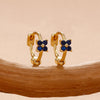 Stainless Steel Huggie Hoop Earrings for Women Mom Simple Gold Color Flowers Cartilage Piercing Earring Wedding Jewelry Gift - Image 9