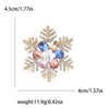 Rhinestone Snowflake Brooch Pin for Christmas and Holiday Outfits - Image 5