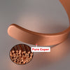 Copper Bracelets for Women Men Unisex 8mm Adjustable Open Cuff Bangles Female Resizable Jewelry Soft Metal Simple - Image 5