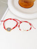 2pcs Cross Design Red Hand Woven Rope Adjustable Women's Bracelet Party Banquet Jewelry - Image 4