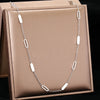 Stainless Steel Necklaces Geometric Round Rectangle Hollow Rectangle Choker Chain Products Necklace For Women Jewelry - Image 3