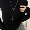 Simple Gold Color Beads Chain Necklace For Women Double Layer Bead Long Tassel Metal Sweater Chain Bohemia Charm Jewelry Gifts - Image 4