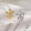 1pc No Piercing Ear Clip For Women Female Flower Snowflake Sparkling Zircon Earbone Earrings Jewelry Gift - Image 3