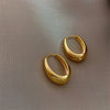 Smooth Star Zircon Hoop Earrings for Women Girls Metal Chunky Sun Rhinestone Ear Buckle Punk Y2K Jewelry - Image 26
