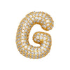 Stainless Steel Bubble Letter Necklace for Women Girls Shiny Zircon Rhinestone Alphabet 26 A-Z Dainty Balloon Choker - Image 28