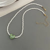 Korean Ceramics Love Heart Choker Necklace for Women Girl Colorful Neck Jewelry - Image 11