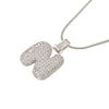 Silver Color Bubble Initial Letters Necklaces 26 Letters Pendants Necklaces for Women Brass CZ Jewelry - Image 18
