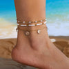 Bohemian Sea Shell Woven Anklet For Women Ceramic Fish Heart Shells Beads Bracelet On The Leg Boho Beach Barefoot Sandal Jewelry - Image 13
