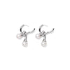 Line Knotted Pearl Stud Earrings For Women Girls Creative Design Simple Vintage Elegant Anniversary Jewelry Gift - Image 2