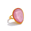 Candy Multi-Color White Pink Blue Yellow Resin Adjustable Ring Gold Color Stainless Steel Summer Jewelry Gift - Image 9