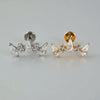1pcs Titanium CZ Horse eye Flower Cartilage Earring Stud 16G Internally Threaded Sun Helix Ear Tragus Piercing Jewelry - Image 13