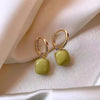 French Vintage Elegant Enamel Square Pendant Earrings Simple Accessories for Jewelry Girls Womens Dangle Earrings - Image 7