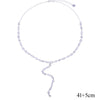 Sparking Sexy Star Charm Y Shape Long Necklace For Women Gold Color Plated Lariat Tiny Chain Wedding Jewelry - Image 8