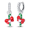 Women's Silver Snowflake Christmas Sparkling Zircon Winter Earrings Fit For Engagement Parties Jewelry - Image 47