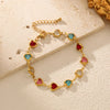 Eilieck 316L Stainless Steel Round Sparkling Zirconia Necklace Bracelet Set For Women Jewelry Set Holiday Gift - Image 5