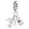 Lastfire Silver Alpaca Rainbow Global Travel Plan Charms Bracelet Bangle Making Gift Jewelry - Image 36