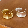 Silver Rings For Women Simple Elegant Open Vintage Gold Wide Flat Ring Jewelry Gift - Image 1