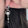 Goth Jewelry Stainless Steel Rivet Piercing Pearl Earrings Women Grunge E Girl Punk Cool Accessories Y2K Charm Drop Earrings - Image 5