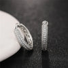 Silver CZ Hoop Earrings for Women Timeless Style Simple Ear Accessories for Teens Minimalist Gift Classic Jewelry - Image 4