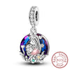 Silver Charm Bead Mother's Day Love Heart Family Charm Bead Pendant Fits Bracelet Womens Jewelry Gifts - Image 42