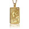 22 Style Classic Tarot Card Pendant Necklace Double Sided Zircon Tarot Necklace Major Arcana Empress Sun Star Sign Women Jewelry - Image 14