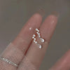 Silver Color Inlaid Zircon Clover Tassel Earrings For Women Delicate Chain Pendant Earring Party Jewelry Accessories Gifts - Image 30