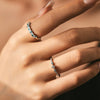 Silver Eternity Band Paraiba Color CZ Ring Mint Green Stackable Rings For Women Jewelry - Image 2