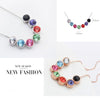 Crystals from Austria Mini Round Beads Pendant Necklace Silver Color Choker for Women Girls Party Daily Jewelry 8MM - Image 3