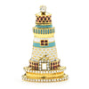 Skeds Enamel Rhinestone Lighthouse Tower Brooches Jewelry For Women Alloy Building Casual Party Brooch Pins Gift - Image 1
