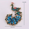 and peacock open screen brooch, European and American retro colored enamel pin accessories - Image 16