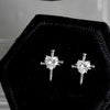 Shiny Rhinestone Zircon Cross Earrings For Women Korean Stainless Steel Earring Daily Birthday Party Y2K Jewelry Gifts - Image 6
